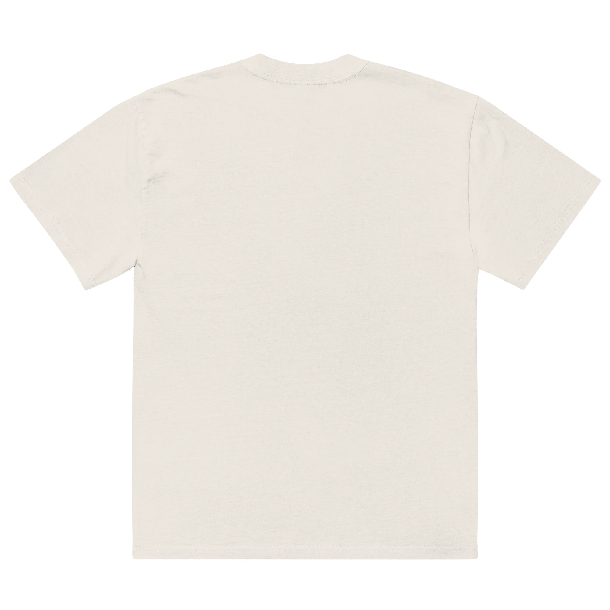 Invalid Cream Oversized faded t-shirt