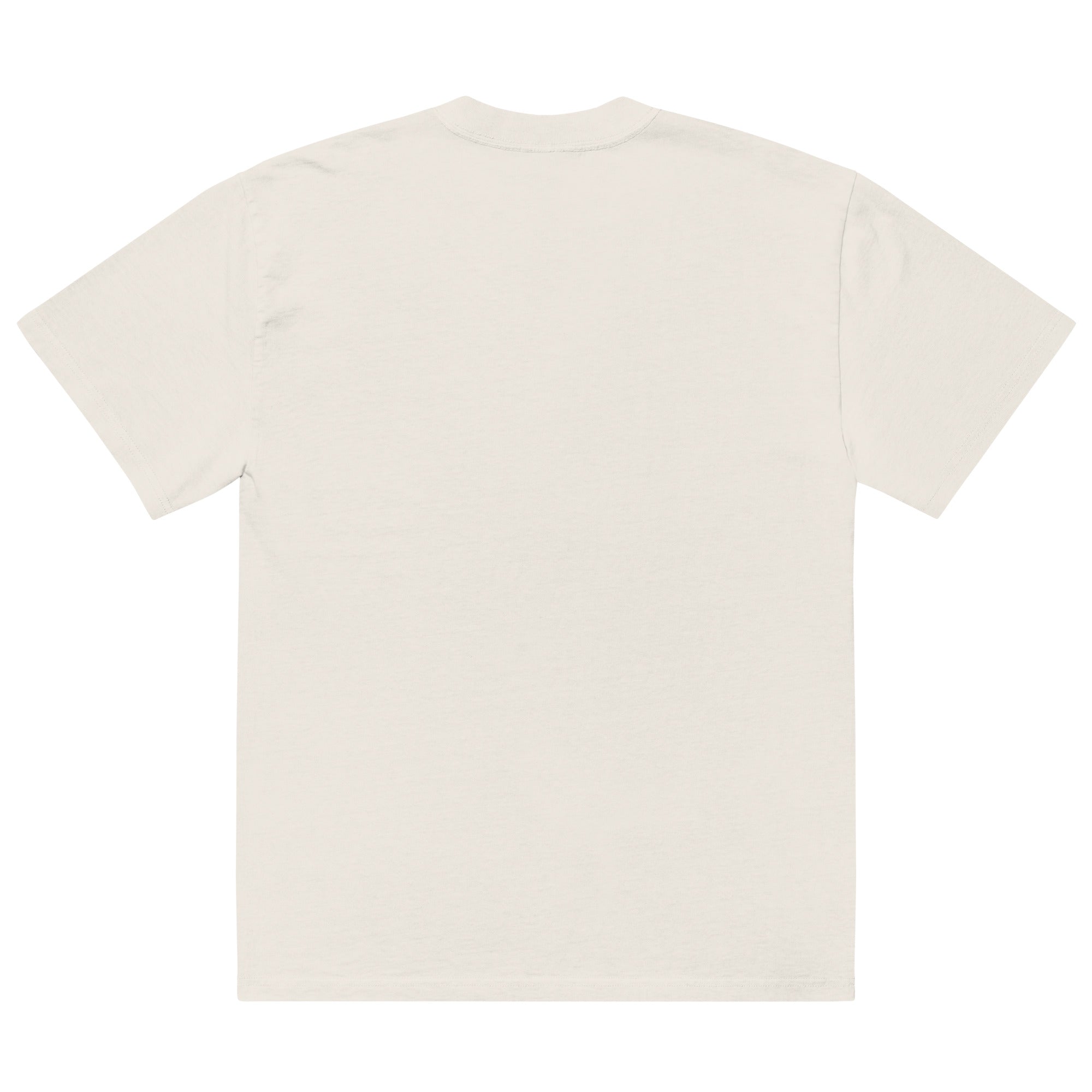 Invalid Cream Oversized faded t-shirt