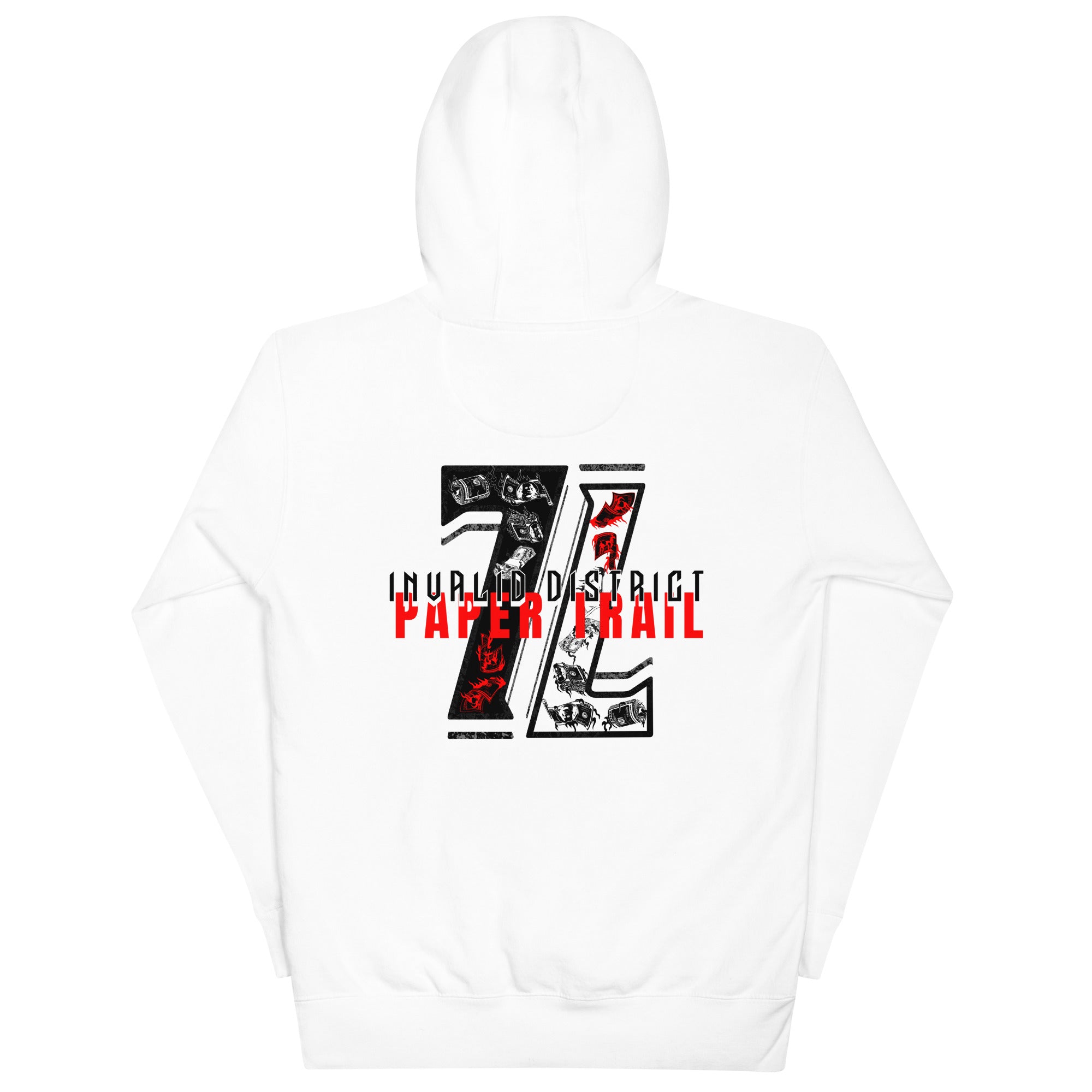 Paper Trail White Unisex Hoodie